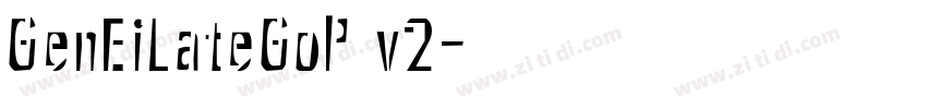 GenEiLateGoP v2字体转换